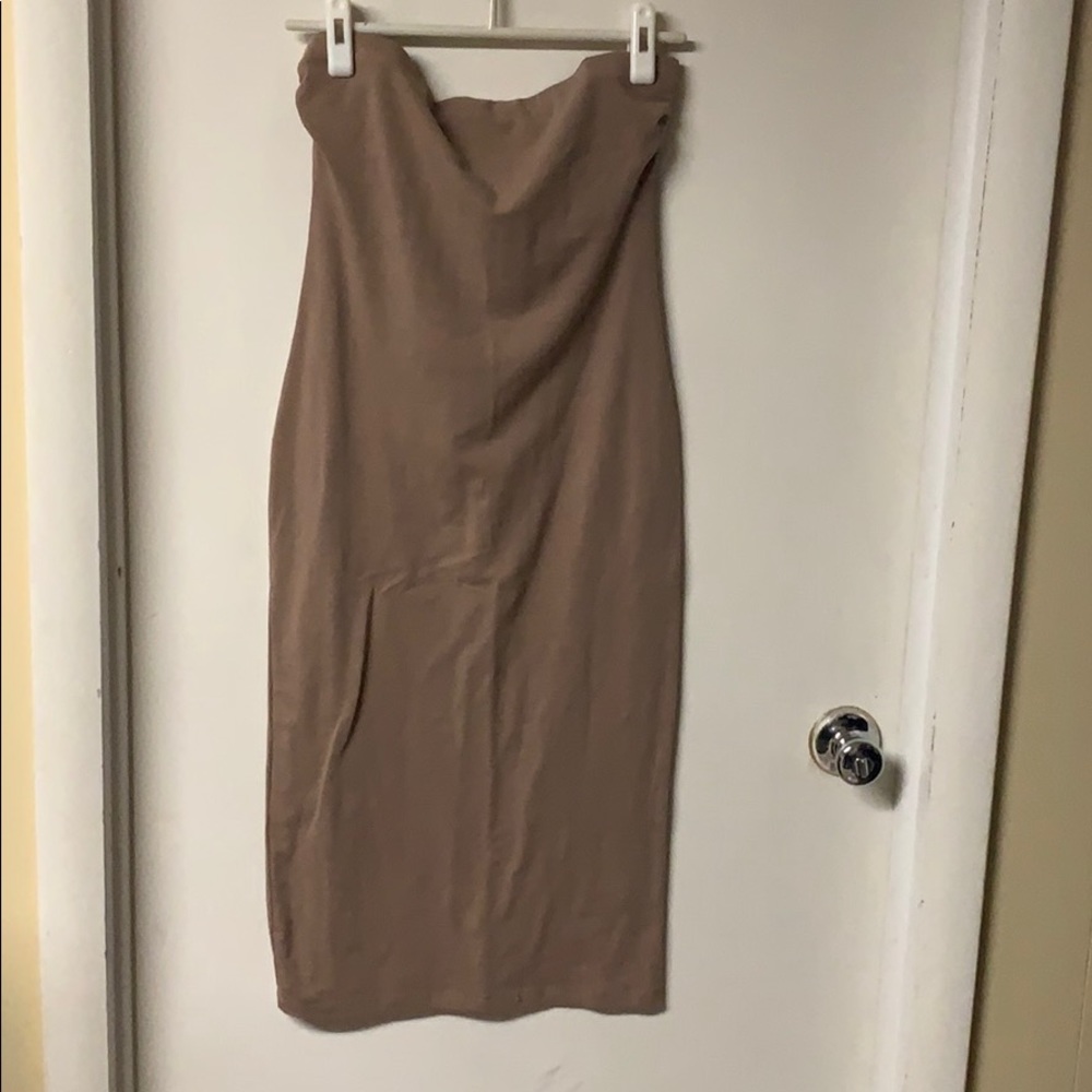 Strapless Nude Dress
